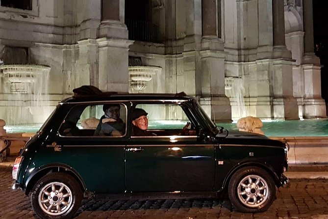 Rome Ancient Tour by Night in Mini Vintage Cabriolet With Drink - Common questions
