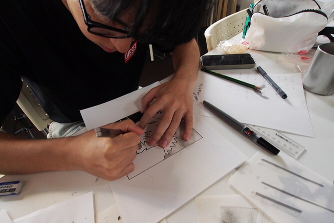 Tokyo Manga Drawing Lesson Guided by Pro - No Skills Required - Participation and Group Size