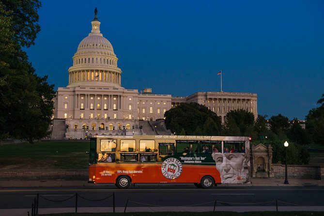 Washington DC Monuments by Moonlight Tour by Trolley - Tour Route and Monuments Visited