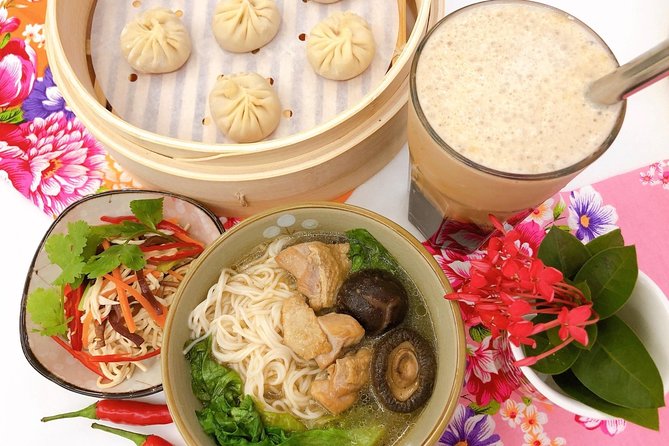 Xiao Long Bao, Chicken Vermicelli With Mushroom and Sesame Oil, Tofu Strips Salad, Bubble Milk Tea. - Bubble Milk Tea Variations