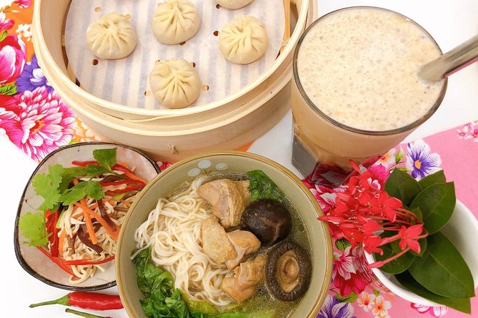 Xiao Long Bao, Chicken Vermicelli With Mushroom and Sesame Oil, Tofu Strips Salad, Bubble Milk Tea. - Tofu Strips Salad Dressing Ideas