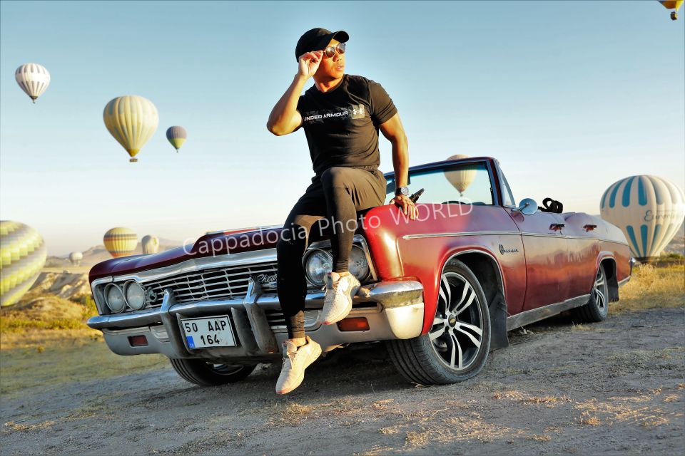 Cappadocia Photo Shoot With Classic Car and Flying Dress - Booking and Communication