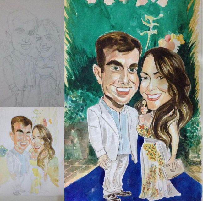 Live Caricature Experience in Punta Cana - Atmosphere and Refreshments