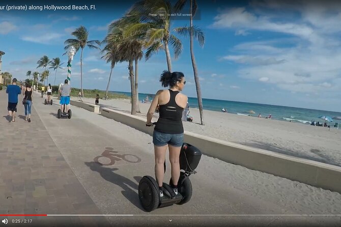 Private Segway Tours Along Hollywood Beachs Broadwalk - Additional Information