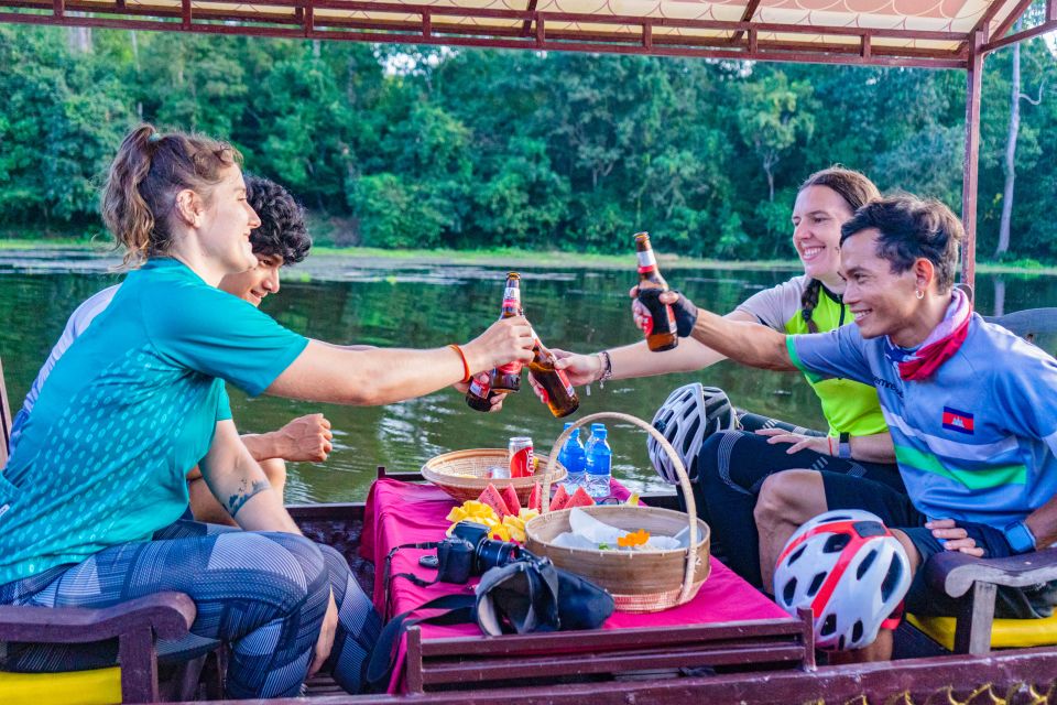 Siem Reap: Angkor Sunset Bike & Boat Tour W/ Drinks & Snacks - Common questions
