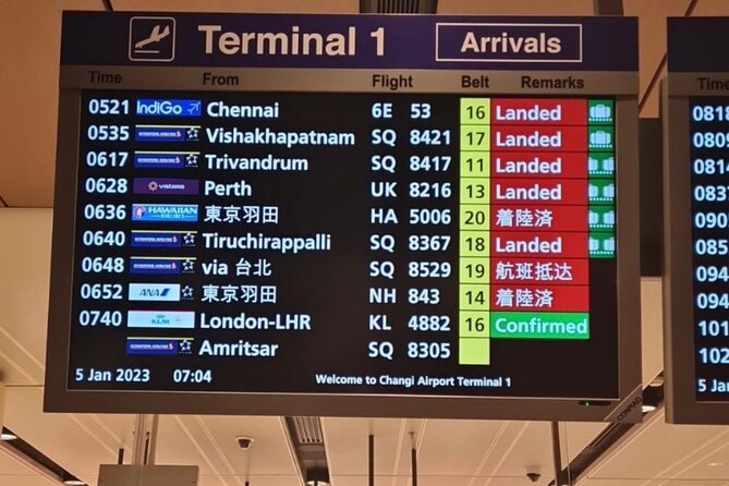 Singapore: Airport/Seaport Arrival Transfer Meet & Greet - Last Words