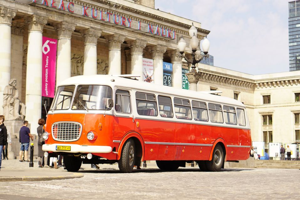 Warsaw: Highlights Guided Retro Bus Tour - Meeting Point
