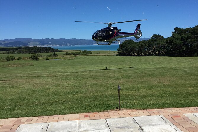 Wellington to Wharekauhau Helicopter Tour With 5-Course Lunch - Provider and Copyright