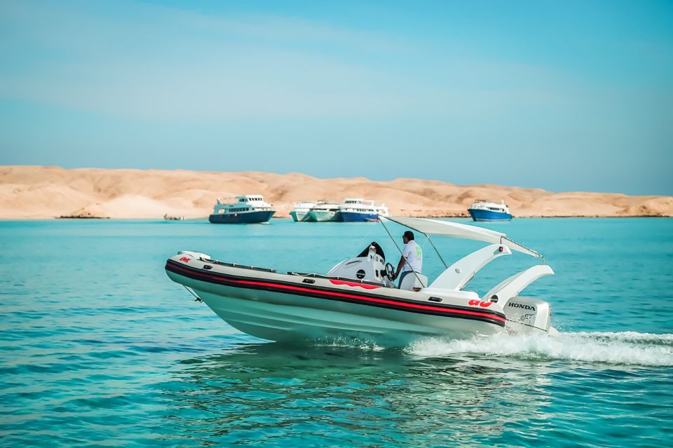 Hurghada: Speedboat Tour to Orange Bay and Magawish Island - Common questions