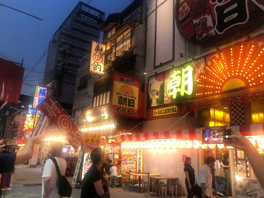 Osaka: Hungry Food Tour of Shinsekai With 15 Dishes - Neon-Lit Streets Exploration