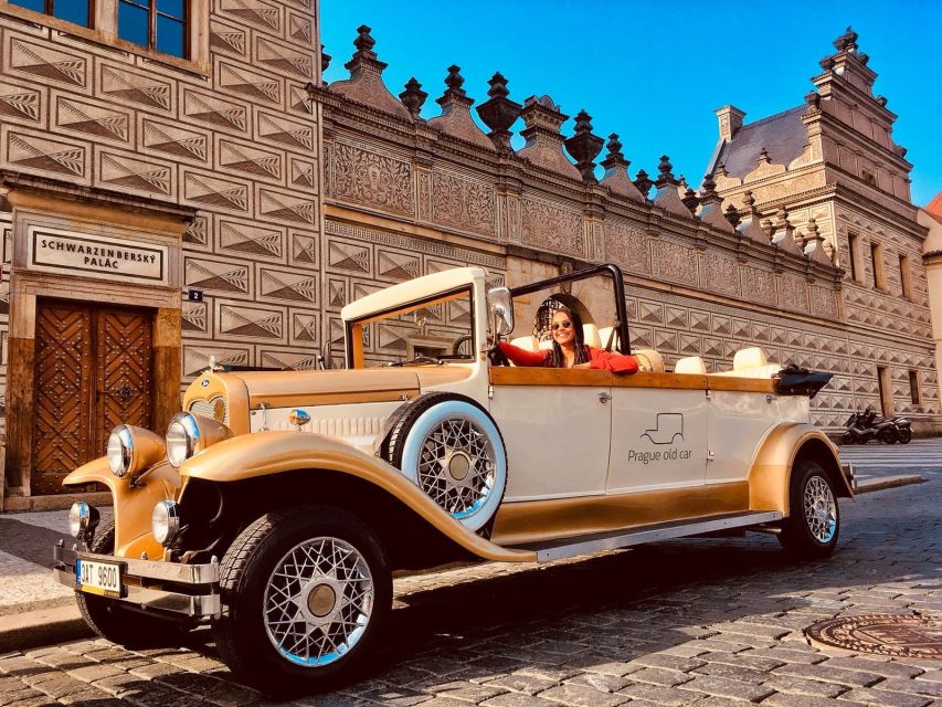 Prague: Fairytale Karlstejn Castle in Retro-Style Car - Common questions