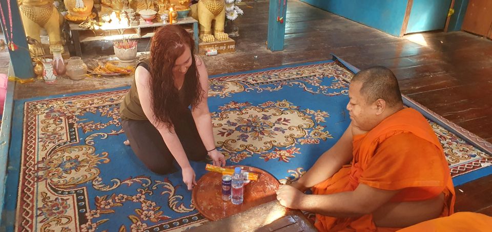 Siem Reap Cambodian Buddhist Water Blessing and Local Market - Common questions