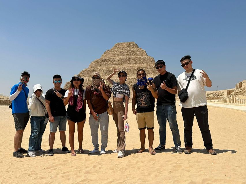 Cairo: Day Tour Visit Pyramids, Sphinx, Saqqara and Memphis. - Language Options