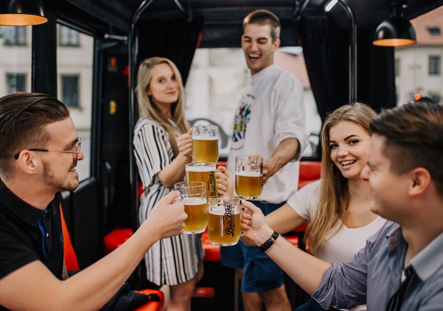 Prague: Airport Transfer Beer Party Bus With Unlimited Beer - Common questions