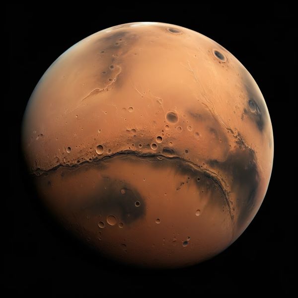 How can you see Mars using a telescope?
