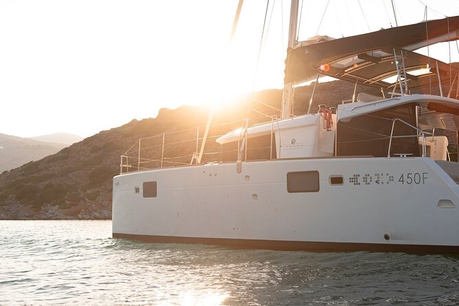 Agios Nikolaos Evening Catamaran Cruise in Mirabello With Dinner - Experience Highlights