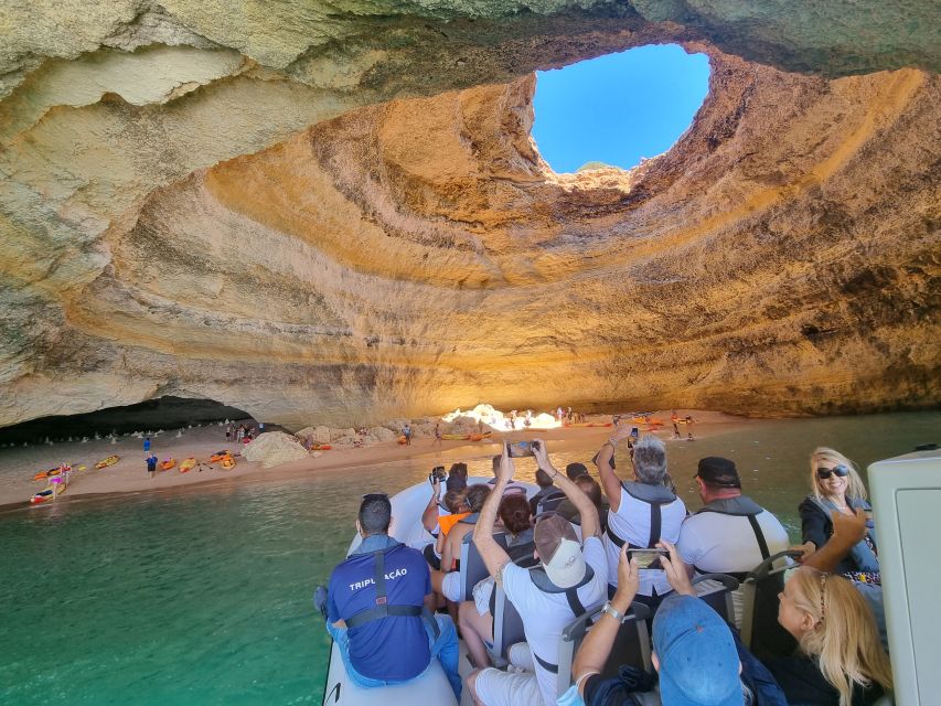 Albufeira: Benagil Cave and Dolphin Sightseeing Boat Cruise - Key Points