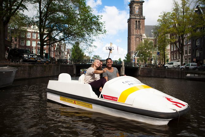 Amsterdam Independent Sightseeing by Pedal Boat - Key Points