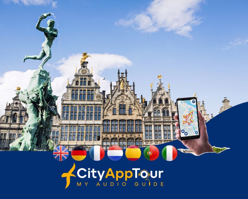 Antwerp: Walking Tour With Audio Guide on App - Key Points