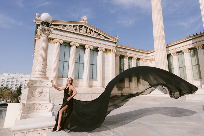 Athens Flying Dress Photo Shoot With a Professional Photographer - Just The Basics