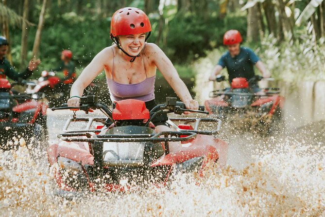 Bali Quad Bike Pass by Waterfall Gorilla Cave - All Inclusive - Key Points