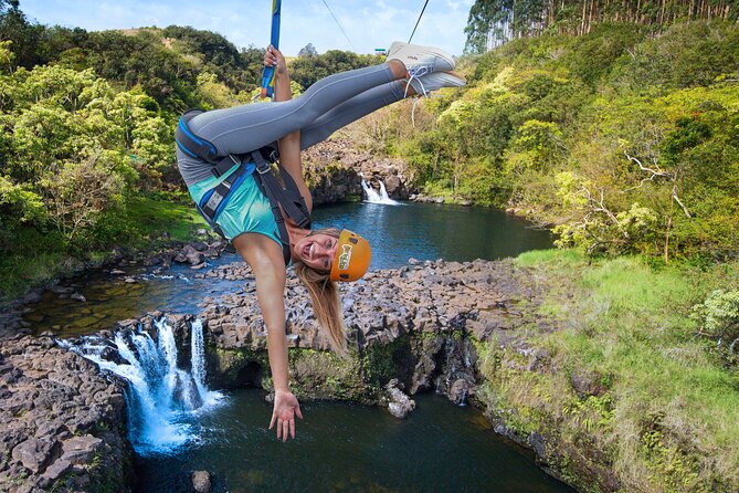 Big Island 9-Line Waterfall Zipline Experience - Just The Basics