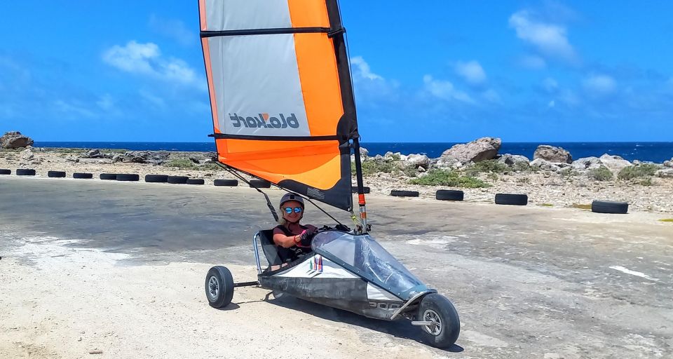 Blokart Landsailing on the Shores of the Caribbean Bonaire - Key Points