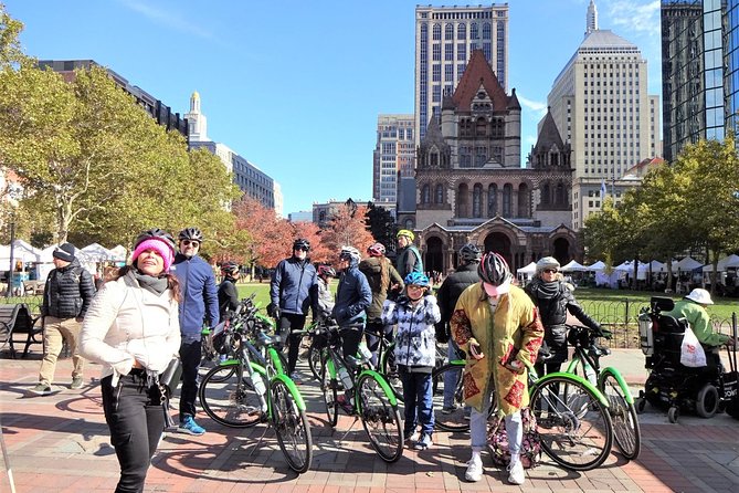 Boston Bike Tour With Guide, Including North End, Copley Sq. - Just The Basics