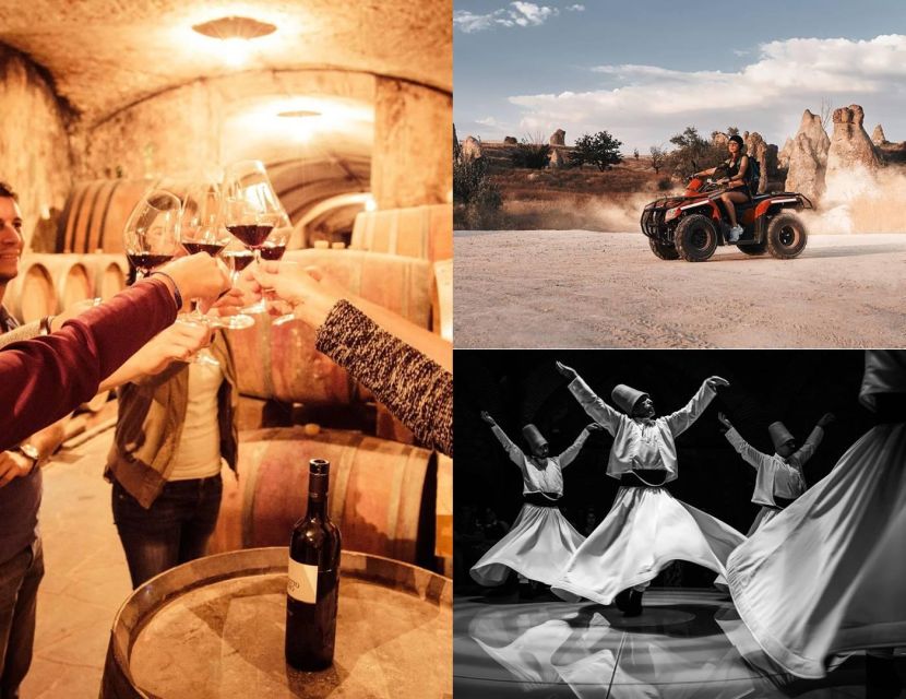 Cappadocia: Combo Tour With Wine Tasting and Adventure Tours - Key Points