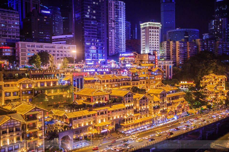 Chongqing: Illuminated Night Tour With Cruise or Hot Pot - Just The Basics