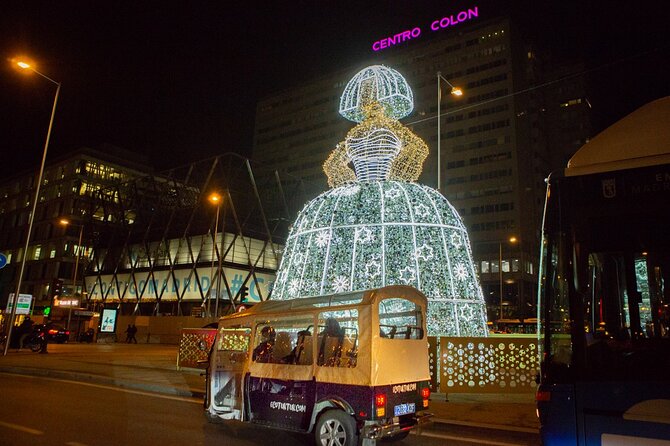 Christmas Lights Tour in Madrid in Private Eco Tuk Tuk - Just The Basics