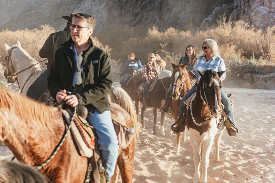 From Las Vegas: Desert Sunset Horseback Ride With BBQ Dinner - Key Points