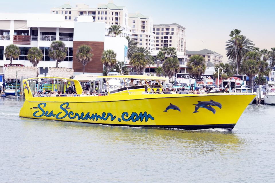 From Orlando: Clearwater Beach Speedboat Tour With Lunch - Key Points