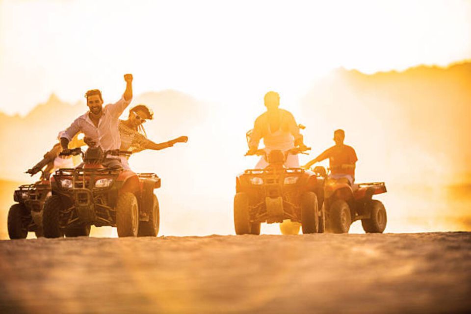 From Sharm: Private ATV Sunrise or Sunset & Bedouin Village - Key Points