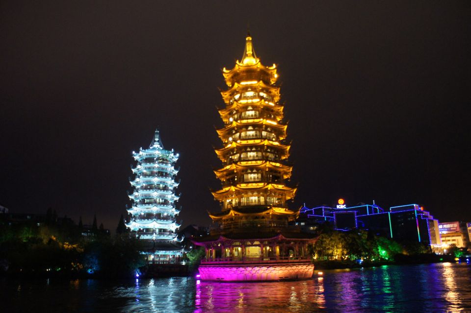 Guilin: Four Lakes Night Cruise With Round-Trip Transfer - Just The Basics