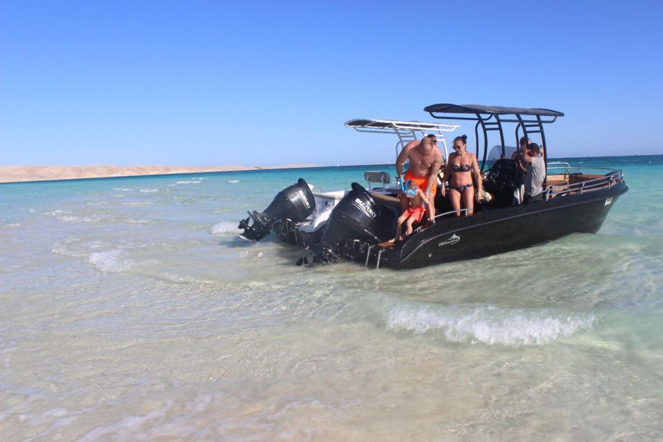 Hurghada: Private Speedboat to Sand Bank Abu Minqar Islands - Key Points