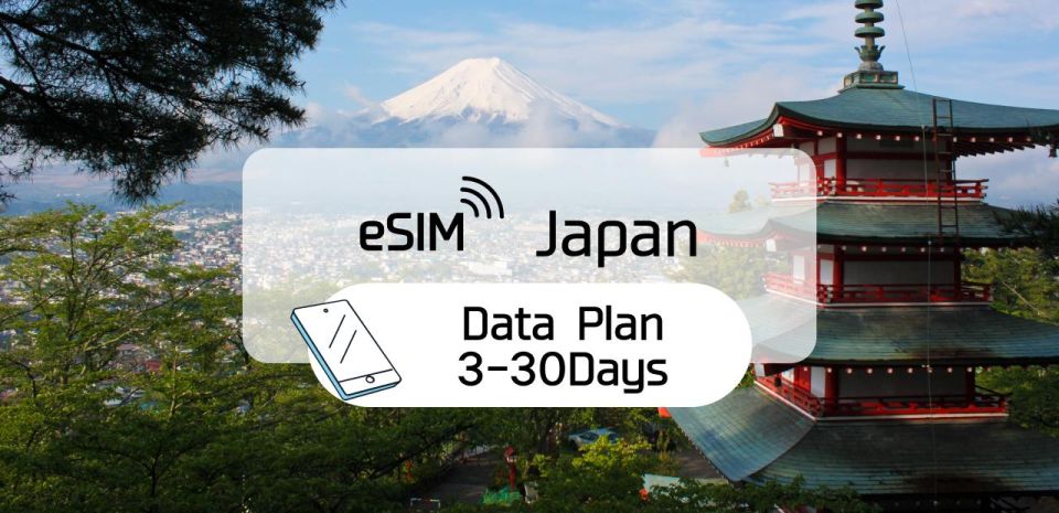 Japan: Esim Roaming Data Plan (0.5-2gb/ Day) - Just The Basics