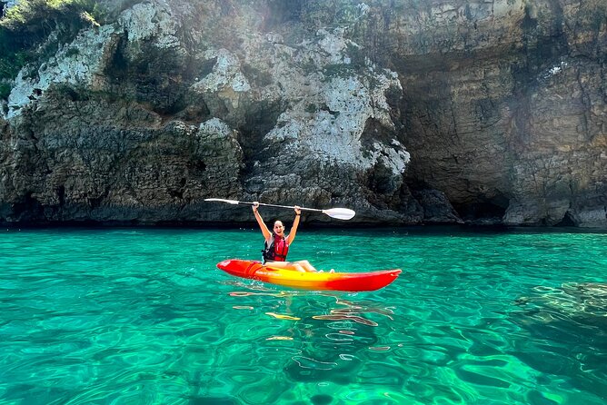 Kayak Paradise: Cala Portixol Snorkel, Cave & Cliff Jumping Tour - Just The Basics