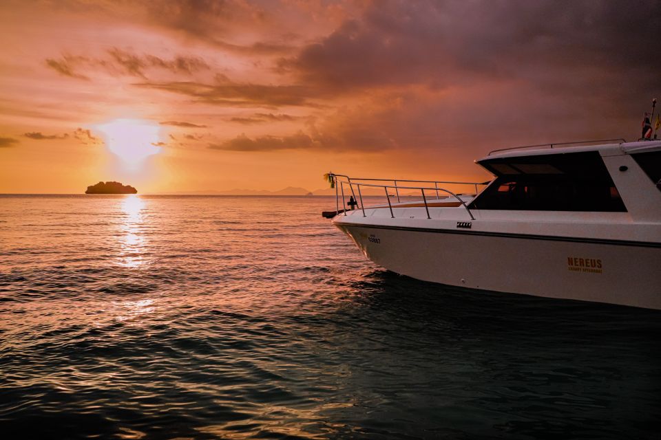 Krabi: Private 4 Islands & Sunset Dinner Luxury Speedboat - Key Points