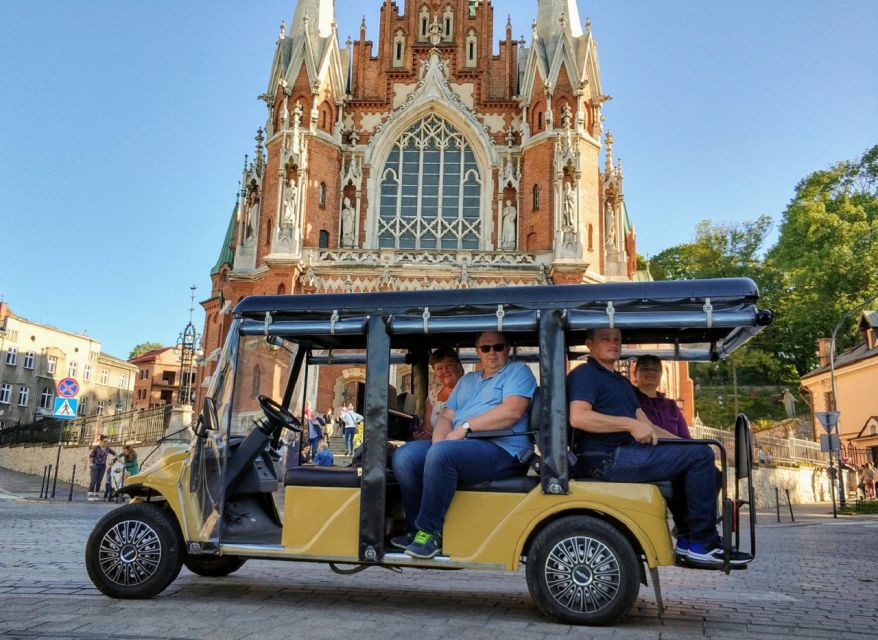 Krakow: Jewish Quarter and Ghetto Sightseeing Golf Cart Tour - Key Points