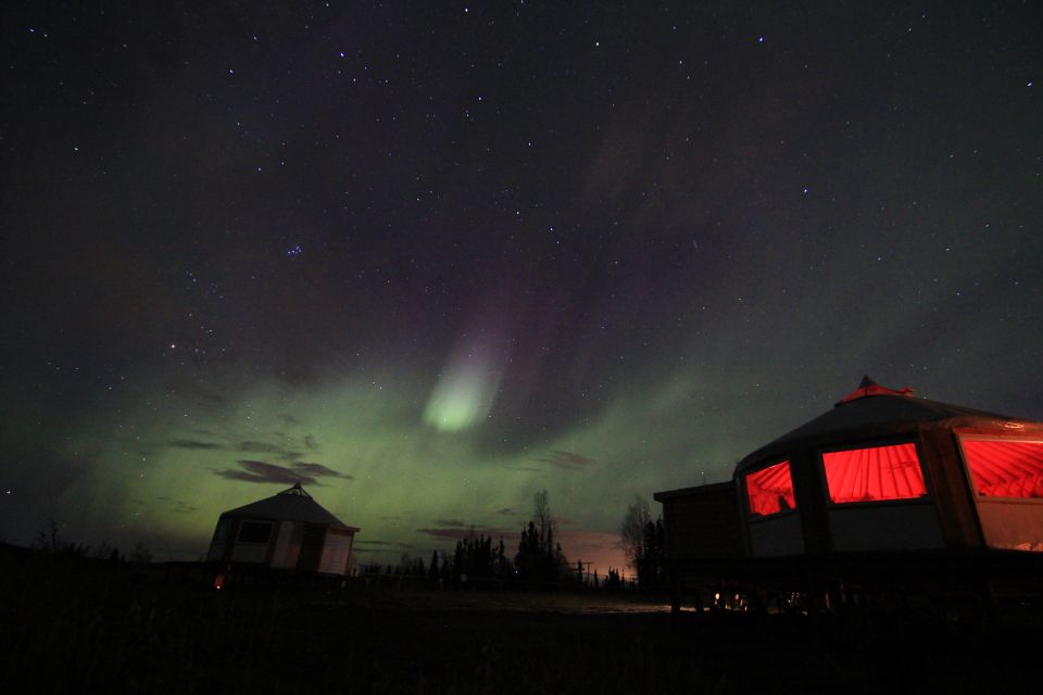 Late Night Yurt Dinner and Northern Lights - Key Points