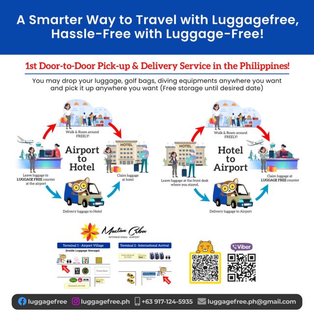Luggage Deposit and Delivery Service in Cebu and Mactan - Key Points