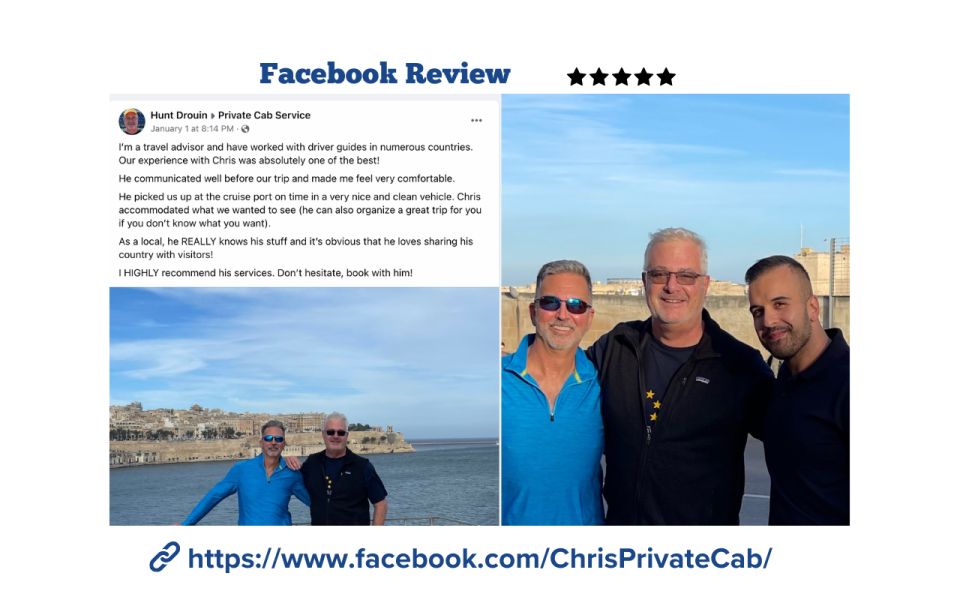 Malta Tour : Private Car- Mdina, Marsaxlokk, Blue Grotto - Just The Basics
