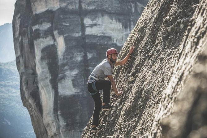 Meteora Rock Climbing Introduction - Optional Pick up Trikala Kalambaka Kastraki - Just The Basics