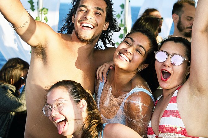 Mykonos Party Boat With DJ, Open Bar, and Swim Break (Mar ) - Key Points