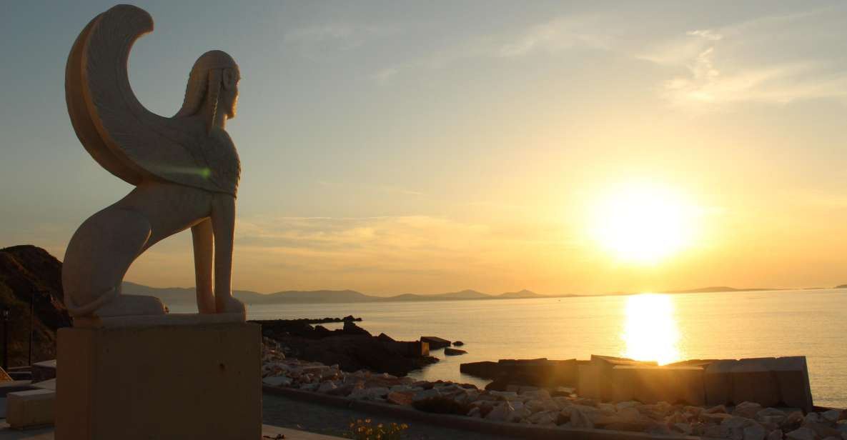 Naxos Town: Sunset Mythology Tour With Wine - Key Points