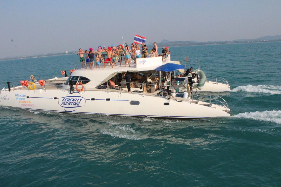 Pattaya: 3 Islands Catamaran Tour With Buffet Lunch - Key Points