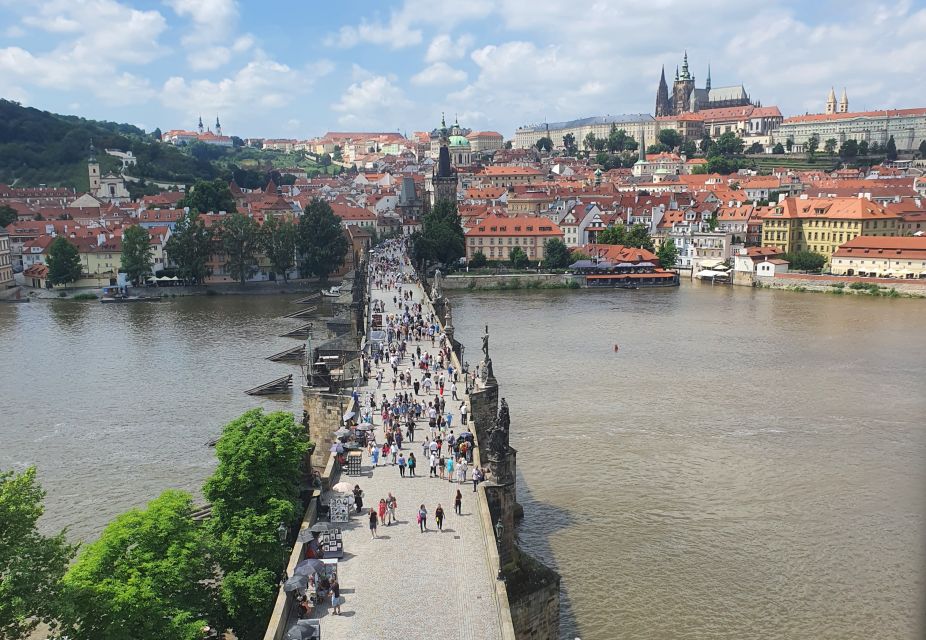 Prague: Charles Bridge Audio Guide With Tower Entry Ticket - Key Points