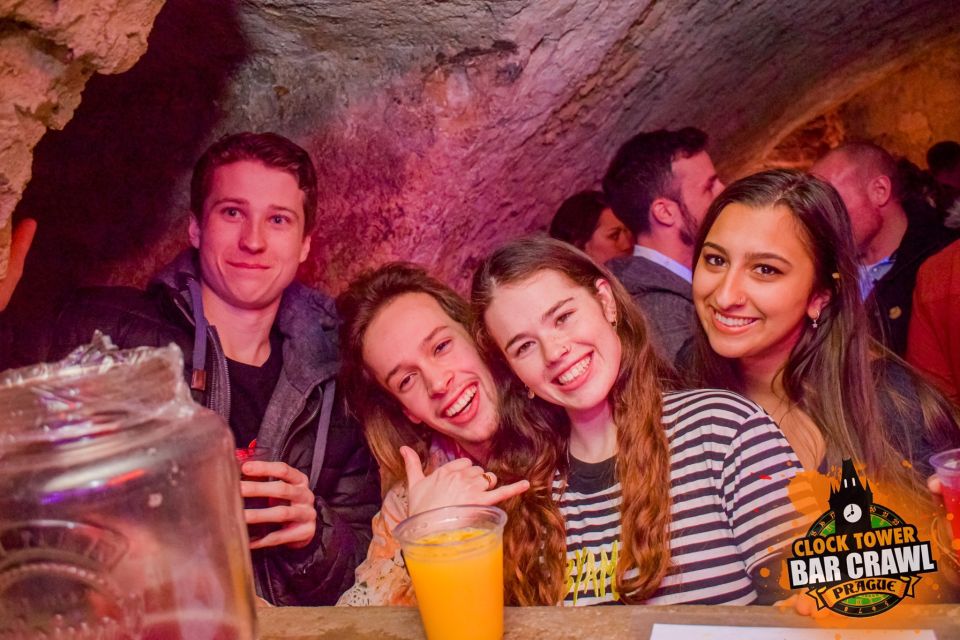 Prague: Clock Tower Bar Crawl With Drinks and Shots - Key Points