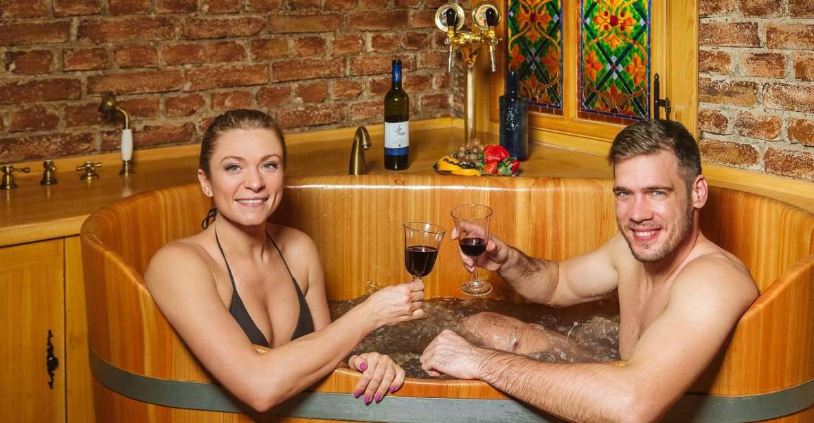 Prague: Private Beer and Wine Spa Experience With Drinks - Key Points